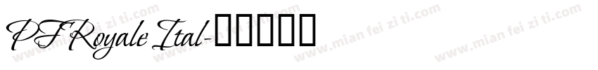 PFRoyale Ital字体转换